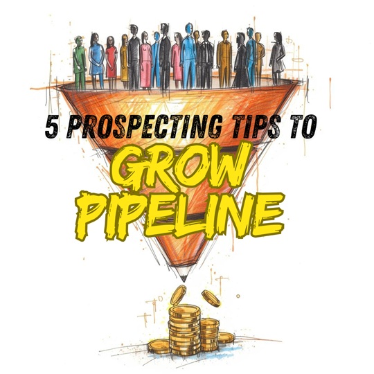 sales funnel with people at the top of the funnel for prospecting